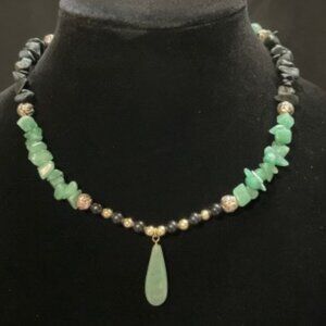 Jade and Onyx Necklace
